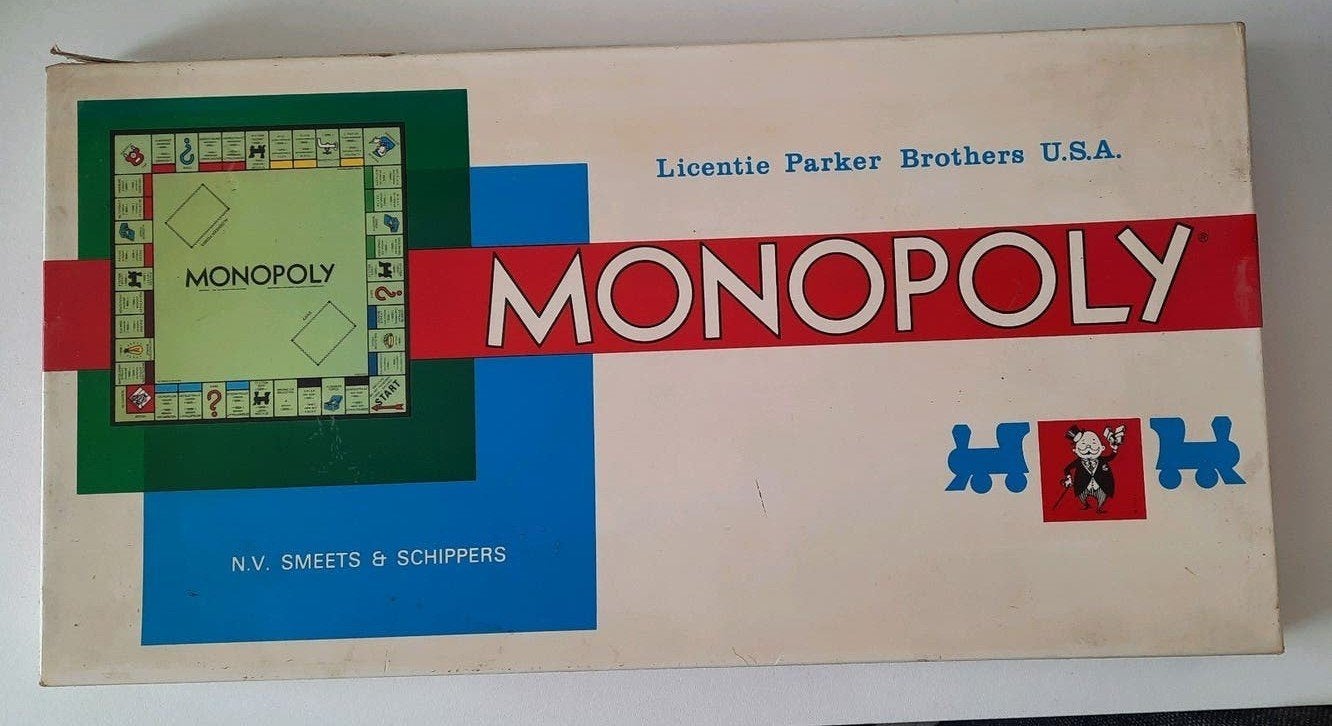 Vintage Monopoly Bordspel - N.V. Smeets & Schippers, Hobby en Vrije tijd, Gezelschapsspellen | Bordspellen, Vijf spelers of meer