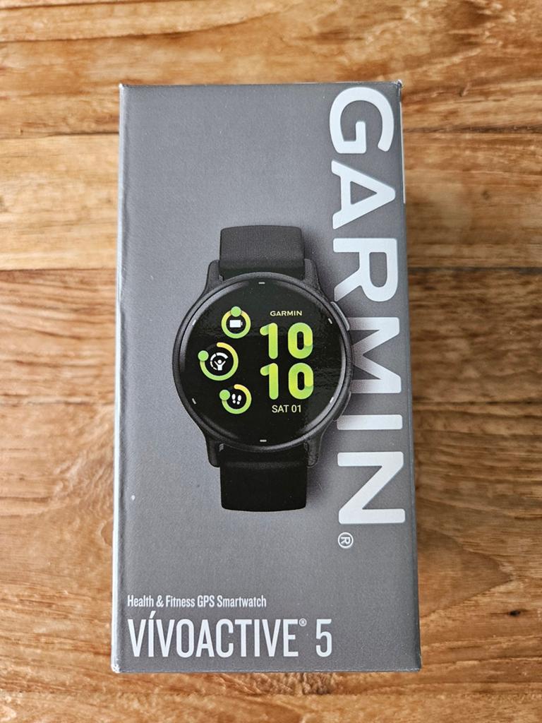 Garmin VíVOACTIVE 5 Health & Fitness GPS Smartwatch, Conditie, Zwart, Garmin, Nieuw