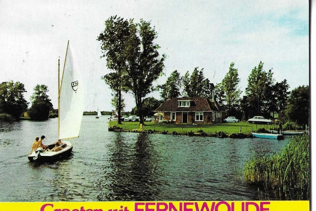 eernewoude  earnewald    zeilboot  friesland, Verzenden, 1960 tot 1980, Gelopen, Friesland