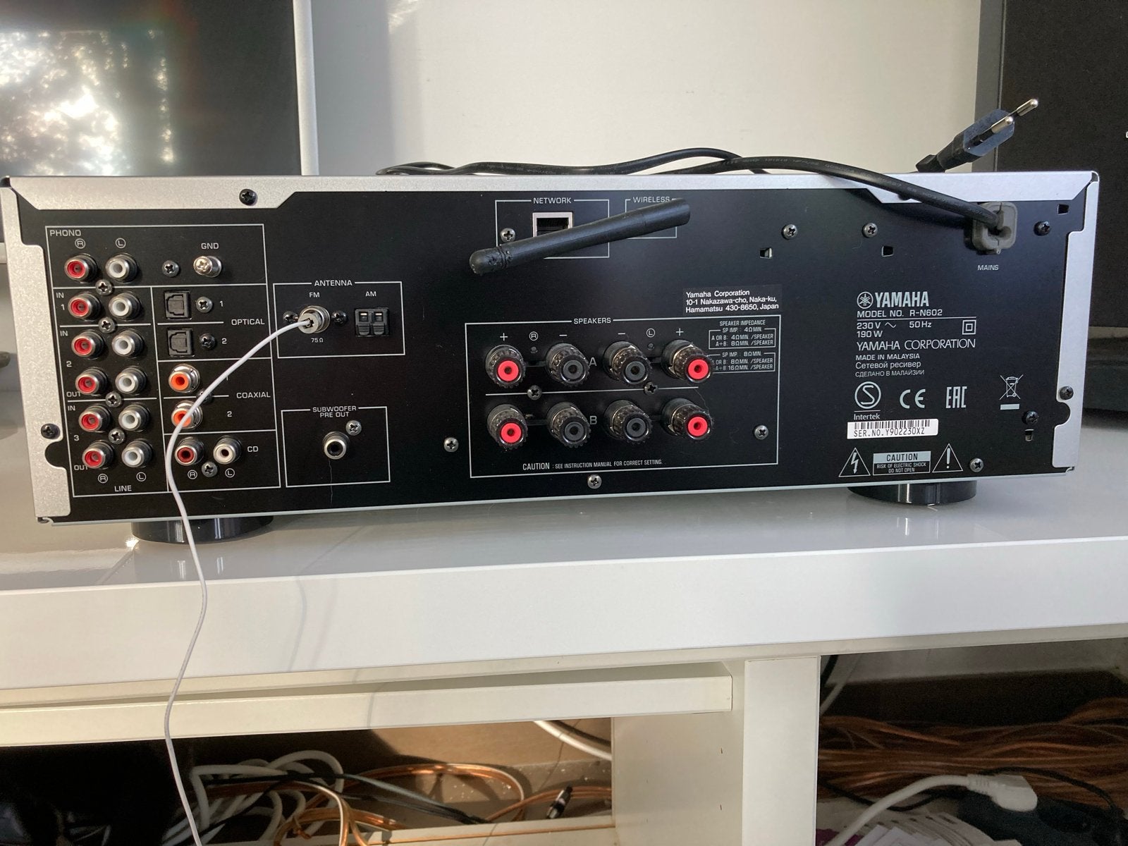 Yamaha R-N602 Natural Sound Netwerk Receiver, Ophalen, Yamaha, Zo goed als nieuw, 60 tot 120 watt