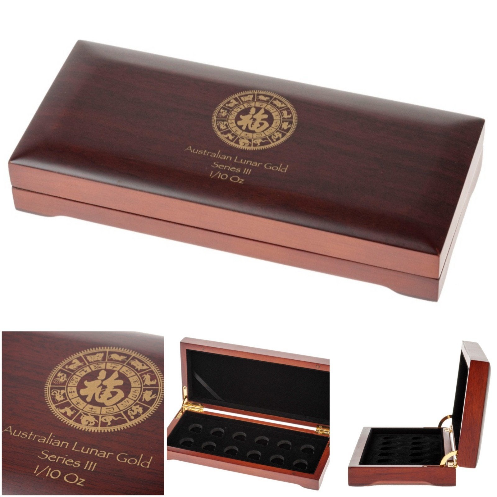 Lunar 3 muntenbox voor 1/10 oz gouden munten, Ophalen of Verzenden, Goud