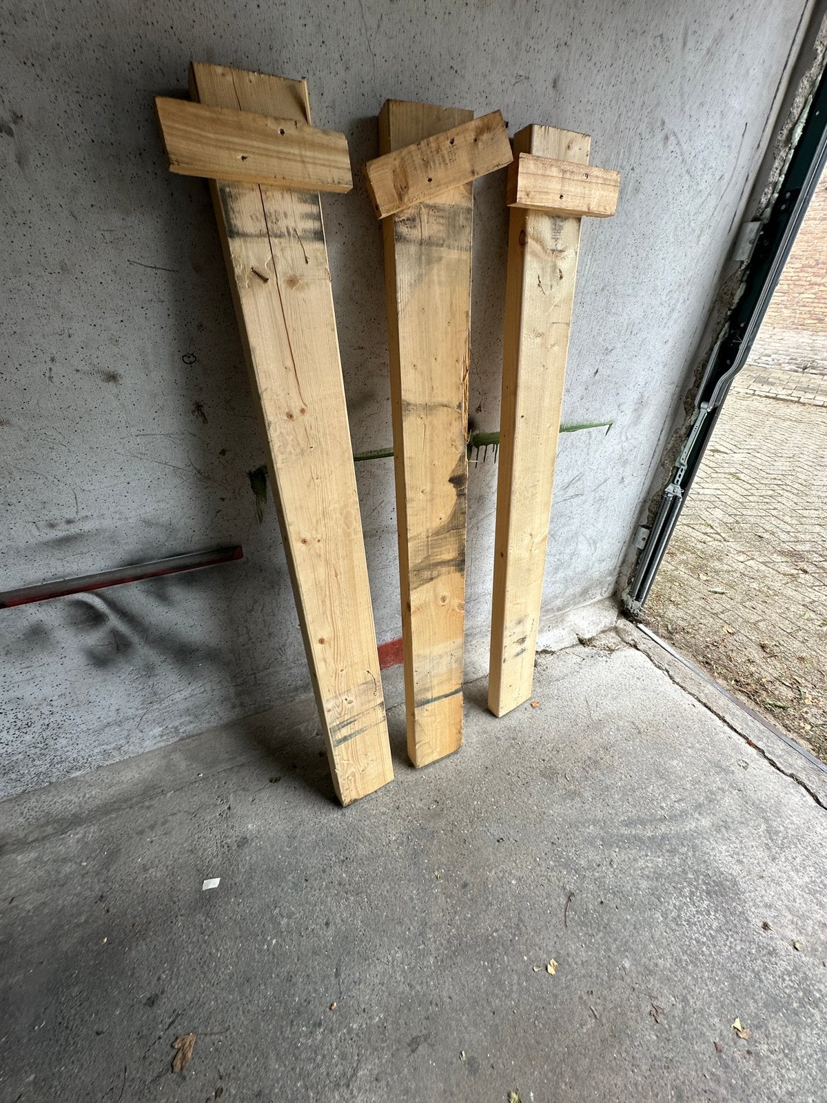 Hardhout balken, Ophalen, Zo goed als nieuw, Hardhout, Balken