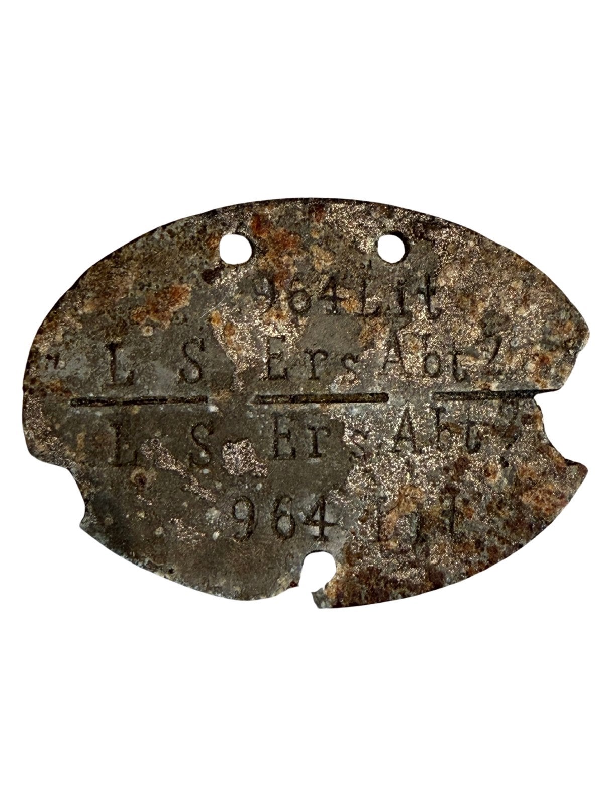 Duitse EKM (Dogtag) ersatz landesschutz ABT 7 ww2, Verzamelen, Ophalen of Verzenden, Landmacht, Duitsland, Overige typen
