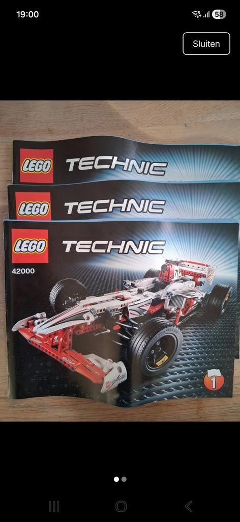 Lego Technic 42000 Formule 1 Raceauto met instructies, Kinderen en Baby's, Speelgoed | Duplo en Lego, Gebruikt, Lego, Losse stenen