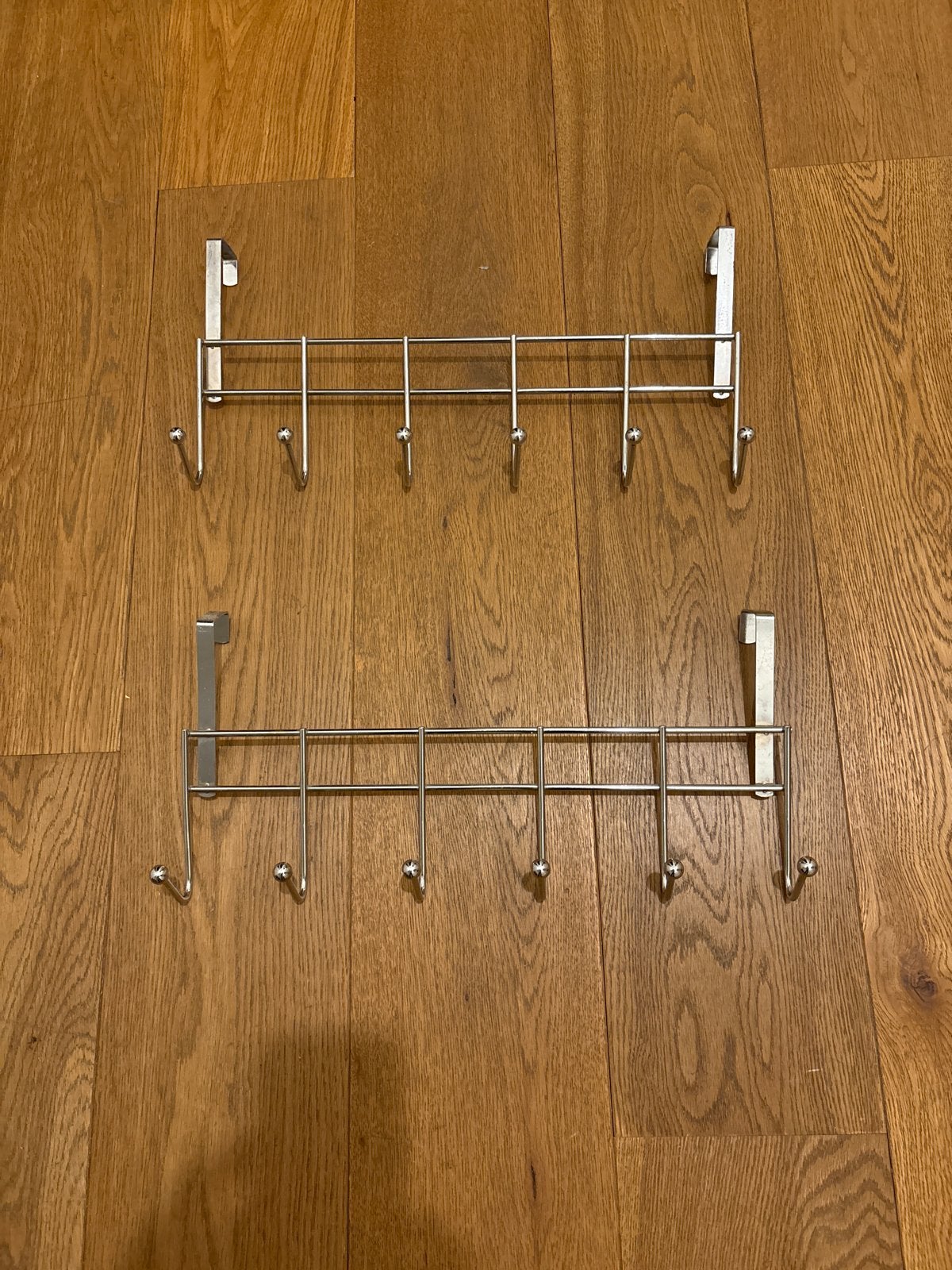 Set van 2 deurhangers voor kleding - Metaal, Ophalen of Verzenden, Gebruikt, Metaal, Overige typen
