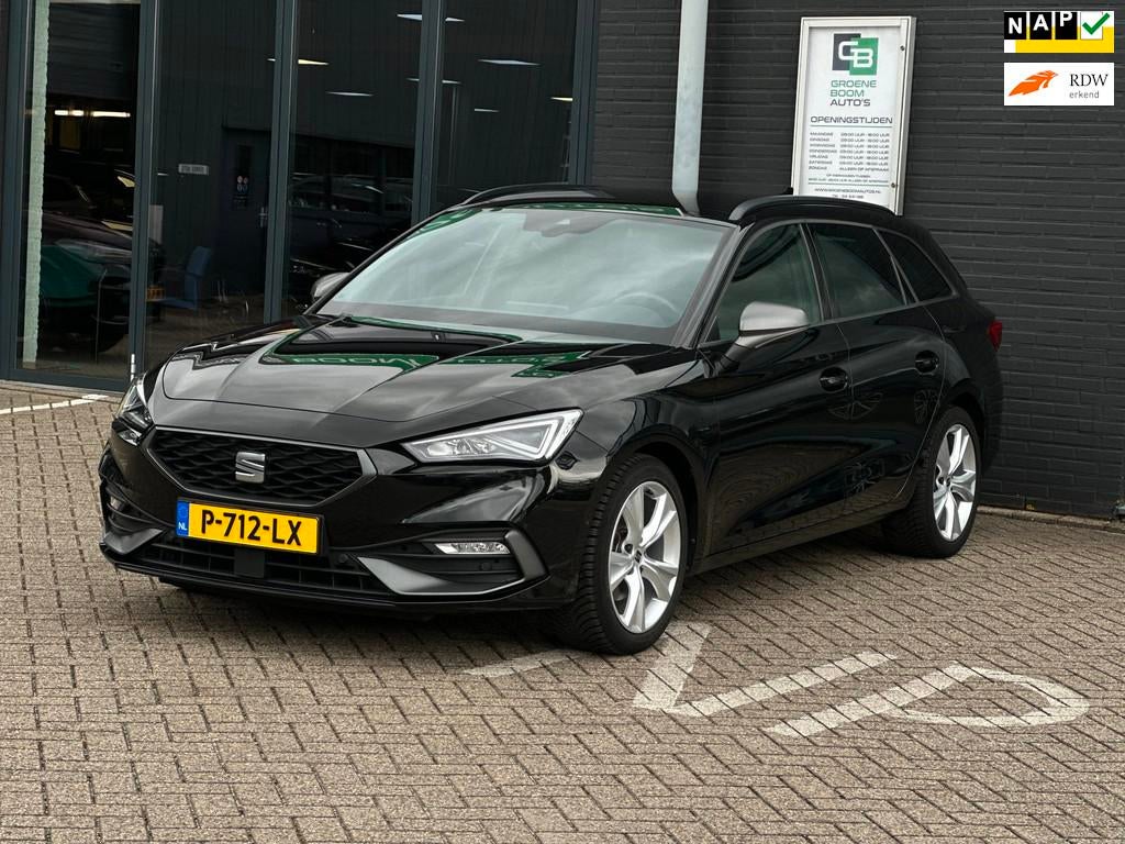 Seat Leon Sportstourer 1.5 TSI FR Business Intense/SFEERVERL, Stof, Euro 6, Leon, Zwart