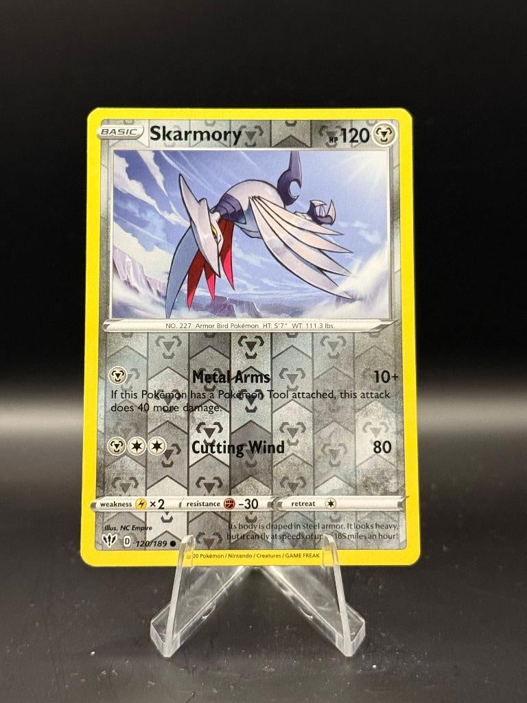 Skarmory Reverse	120/189	Engels	NM | Pokemon, Ophalen of Verzenden, Nieuw, Losse kaart, Foil