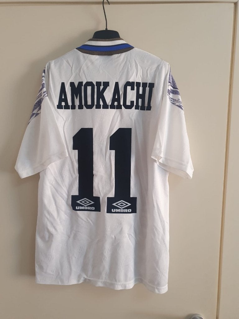 Everton uitshirt 1994/1995 Amokachi Maat M (Vintage), Verzenden, Zo goed als nieuw, Buitenlandse clubs, Shirt