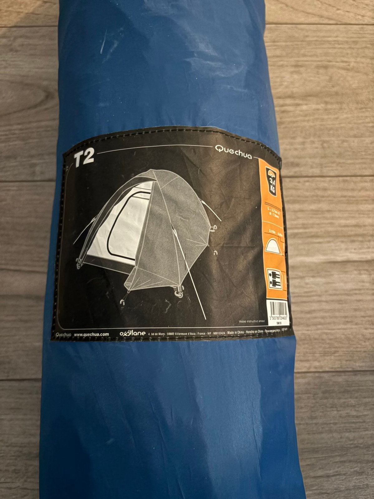 Quechua T2 tent, Caravans en Kamperen, Tenten, Ophalen of Verzenden, Zo goed als nieuw