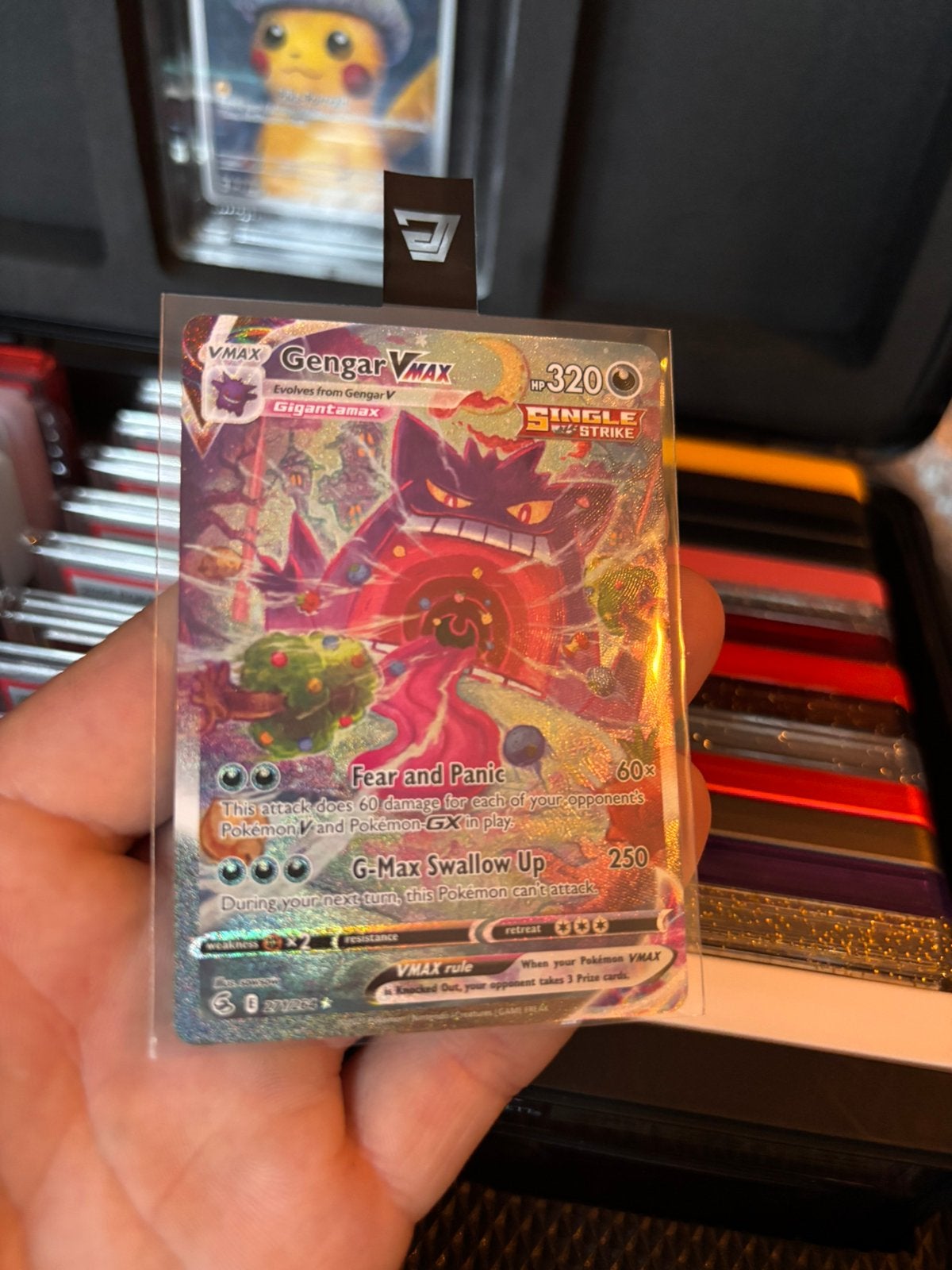 Pokemon gengar vmax 271 Fusion Strike, Ophalen, Zo goed als nieuw