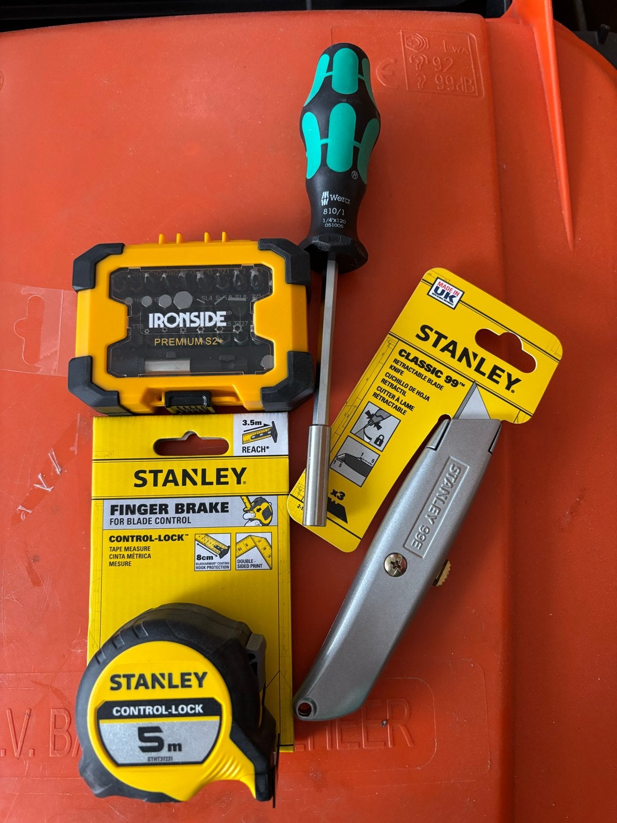 Gereedschapset: Stanley, Wera, Ironside - Nieuwstaat, Doe-het-zelf en Verbouw, Gereedschap | Handgereedschap, Ophalen of Verzenden
