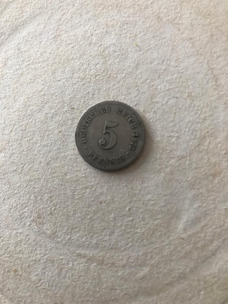 5 pfennig 1875  Deutsches Reich, Ophalen of Verzenden, Duitsland