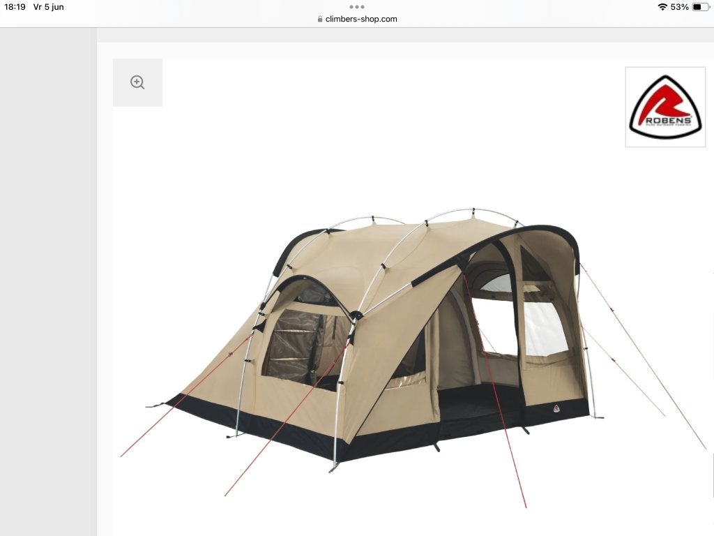 Robens Vista 300 polykatoenen tent, Caravans en Kamperen, Ophalen, Gebruikt, Tot en met 3