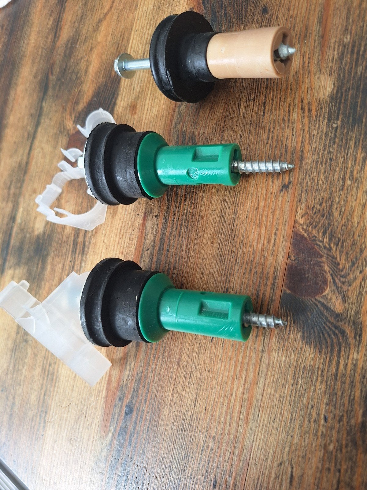Toiletbril bevestigingsset (3 stuks), Ophalen of Verzenden, Gebruikt, Toilet