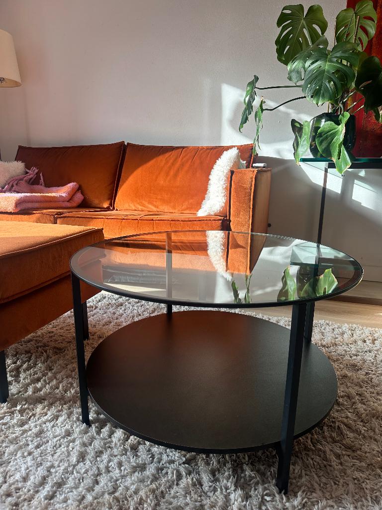 VITTSJÖ Salontafel, Huis en Inrichting, Tafels | Salontafels, Ophalen, Gebruikt, 50 tot 100 cm, Rond