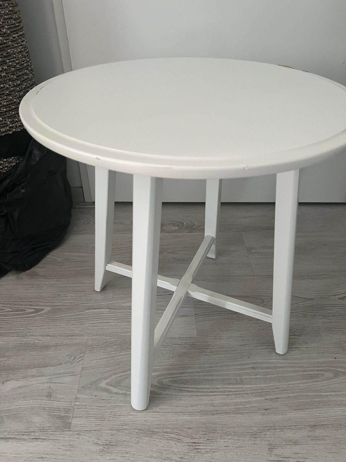 Witte houten tafel, Ophalen, Gebruikt