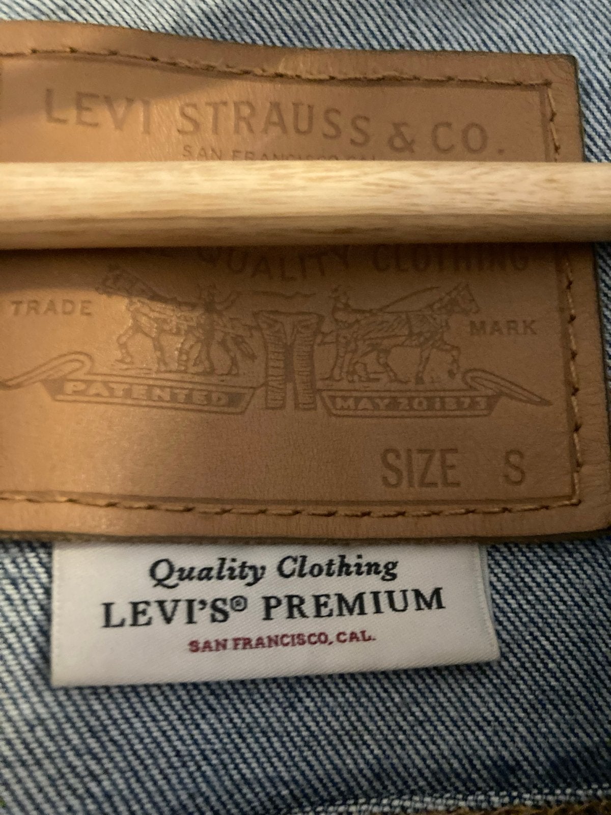 Levi's spijkerjas maat S, Kleding | Heren, Jassen | Zomer, Ophalen of Verzenden, Zo goed als nieuw, Maat 46 (S) of kleiner, Blauw