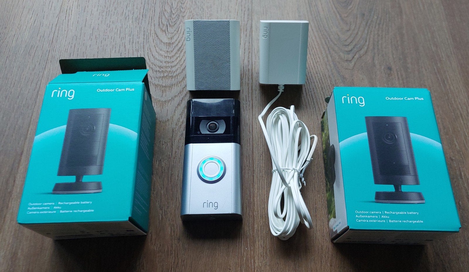 Ring deurbel+chime+adapter+ 2nieuwe camera's, Ophalen of Verzenden