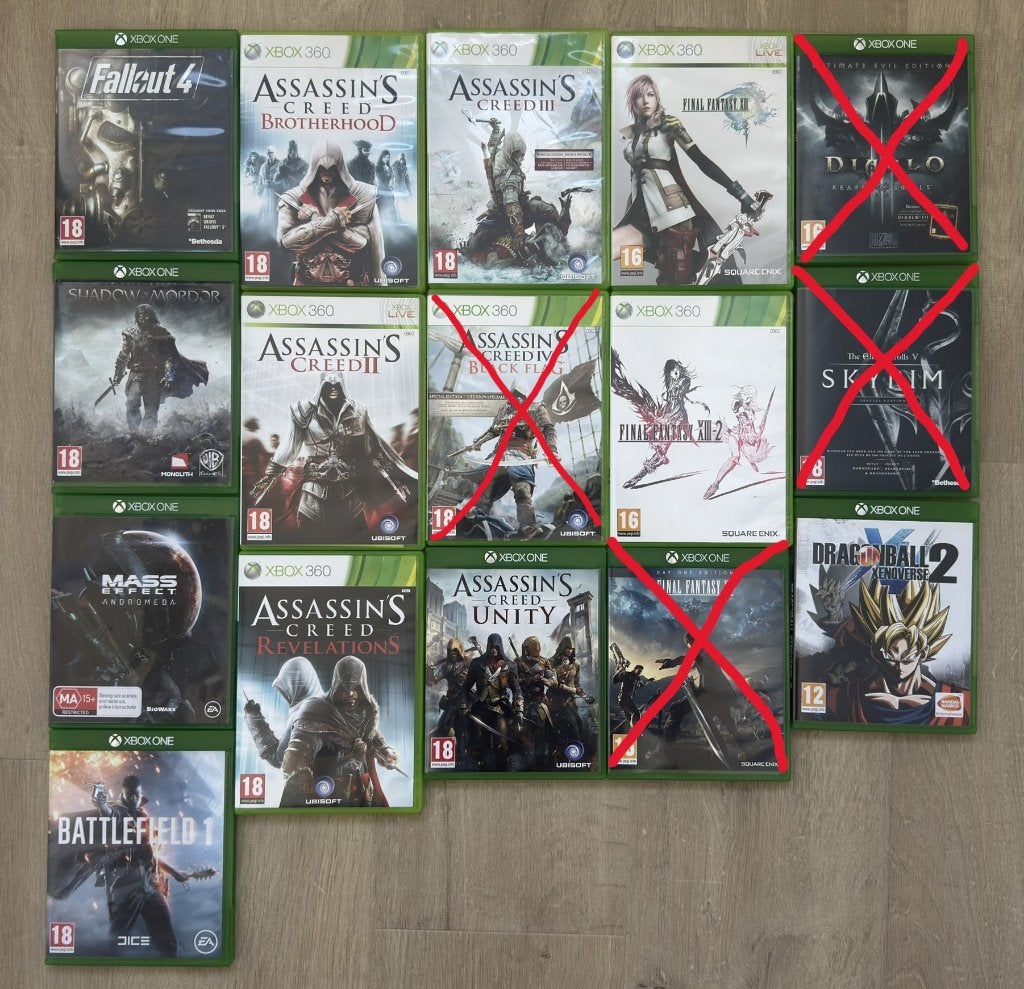 Verschillende  XBOX games, Spelcomputers en Games, Ophalen of Verzenden, Zo goed als nieuw