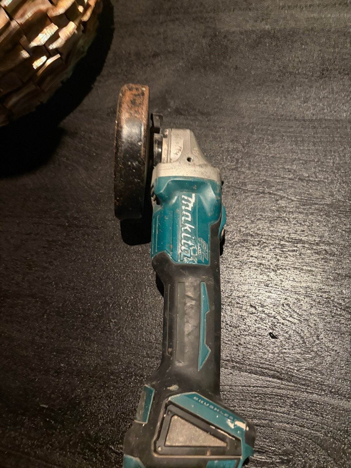 Makita Slijptol DGA504Z (Zonder Accu), Ophalen of Verzenden, Gebruikt, Minder dan 700 watt, Haakse handslijpmachine