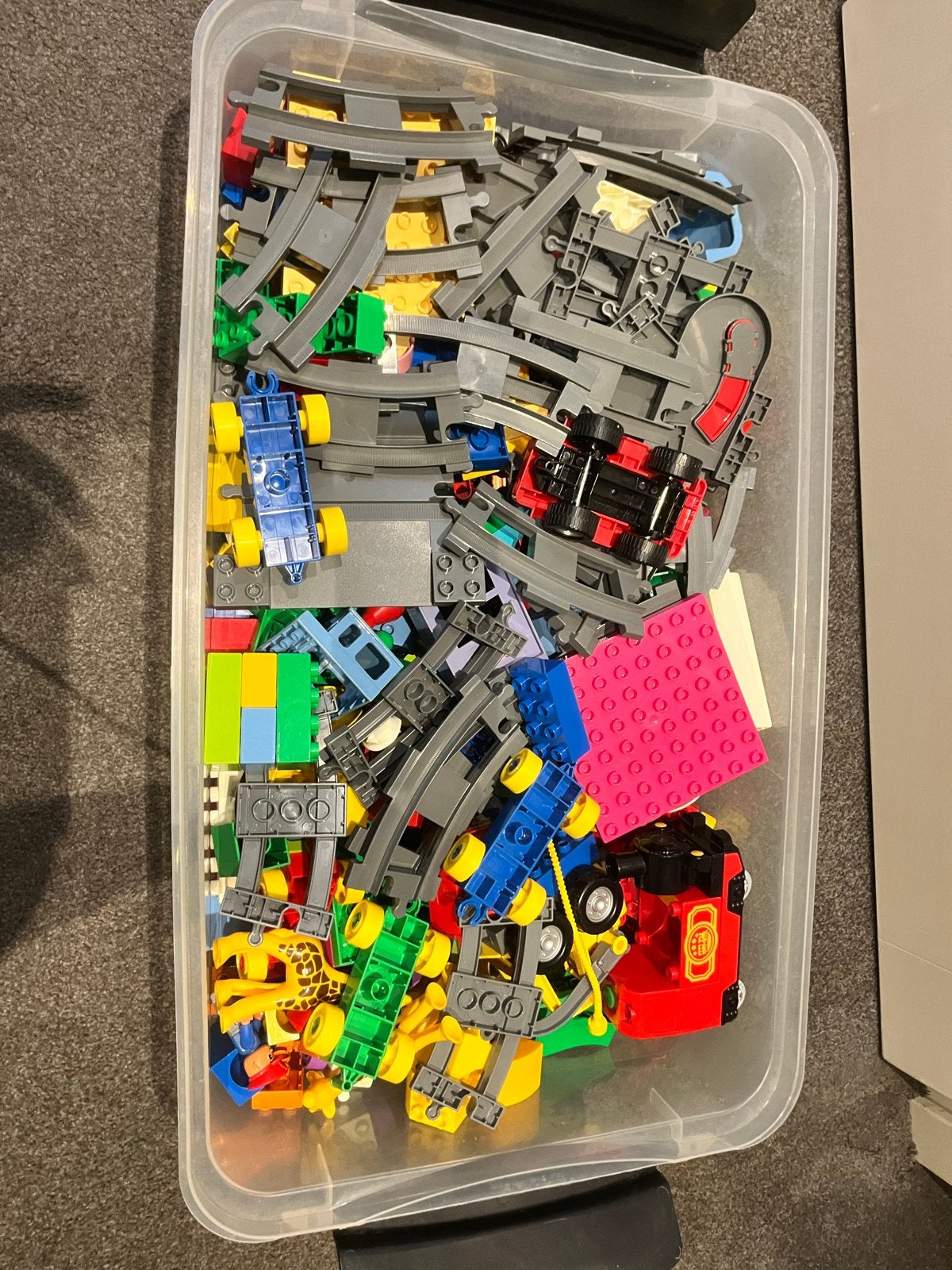 Duplo bouwblokken en treinrails, Ophalen, Gebruikt, Overige merken