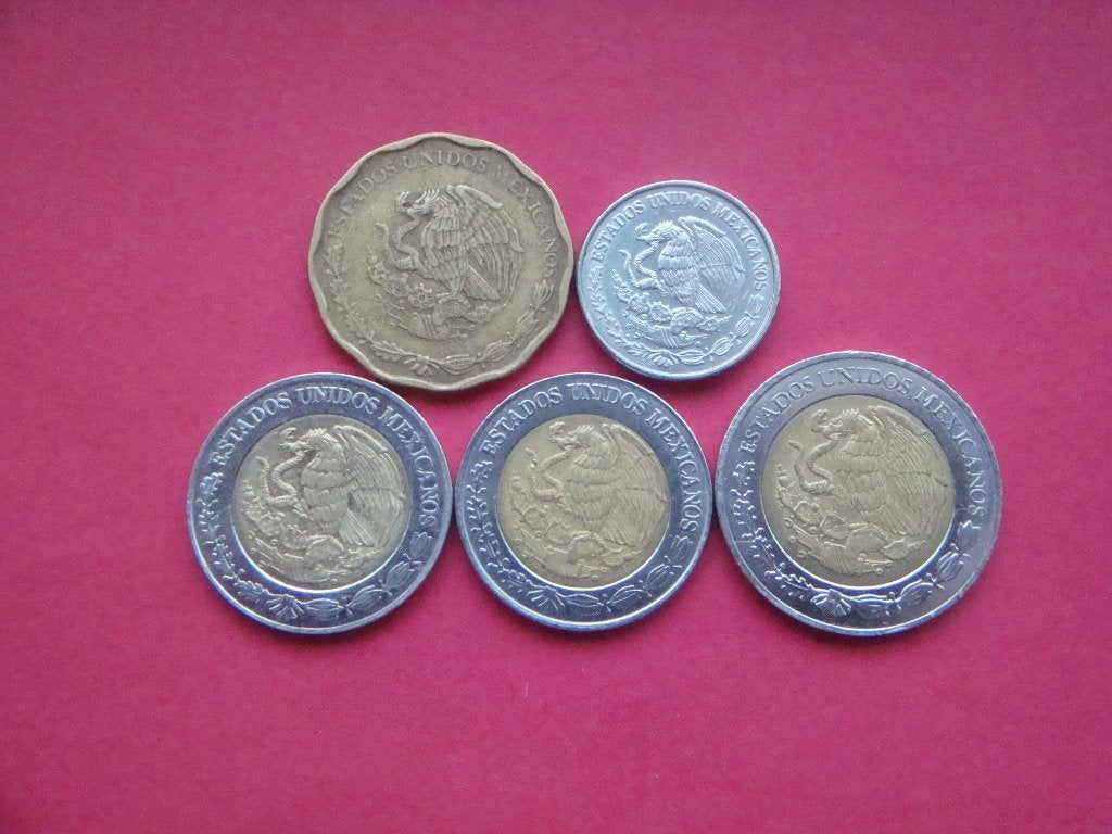 Kavel Mexico setje 50 Centavos, 1 en 2 Peso 2006 / 2018., Verzenden, Noord-Amerika, Setje