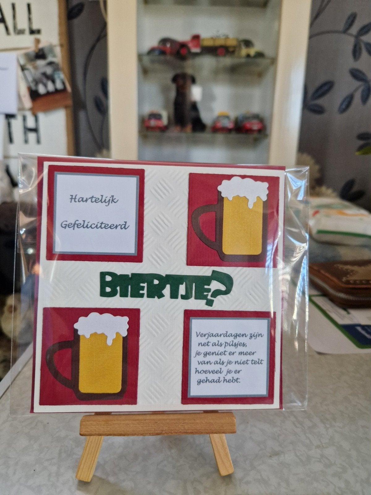 Kaartje verjaardag mannen biertje, Ophalen of Verzenden, Nieuw, Overige thema's