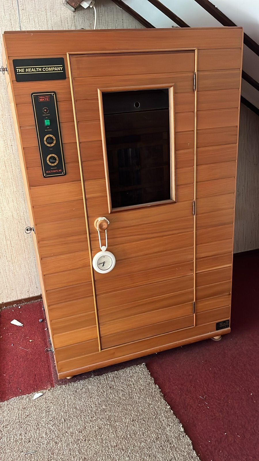 Infrarood sauna - Health Mate - 110x95x180cm, Ophalen, Gebruikt, Infrarood, Complete sauna