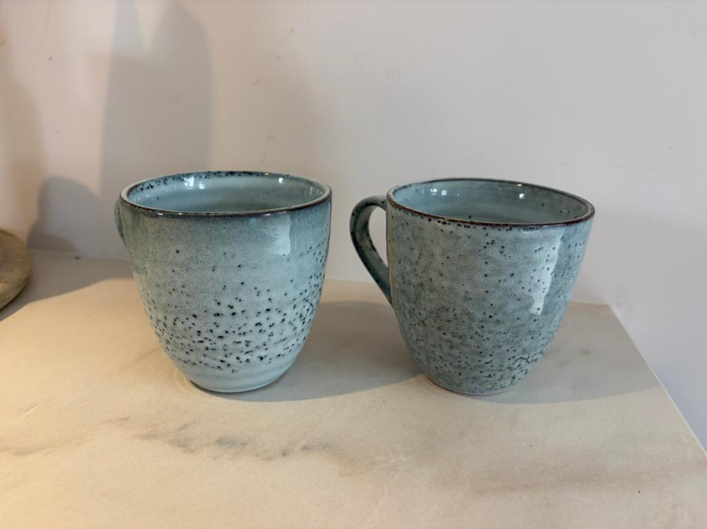 House Doctor rustic mokken grijs/blauw, Huis en Inrichting, Keuken | Servies, Ophalen of Verzenden, Zo goed als nieuw, Overige stijlen