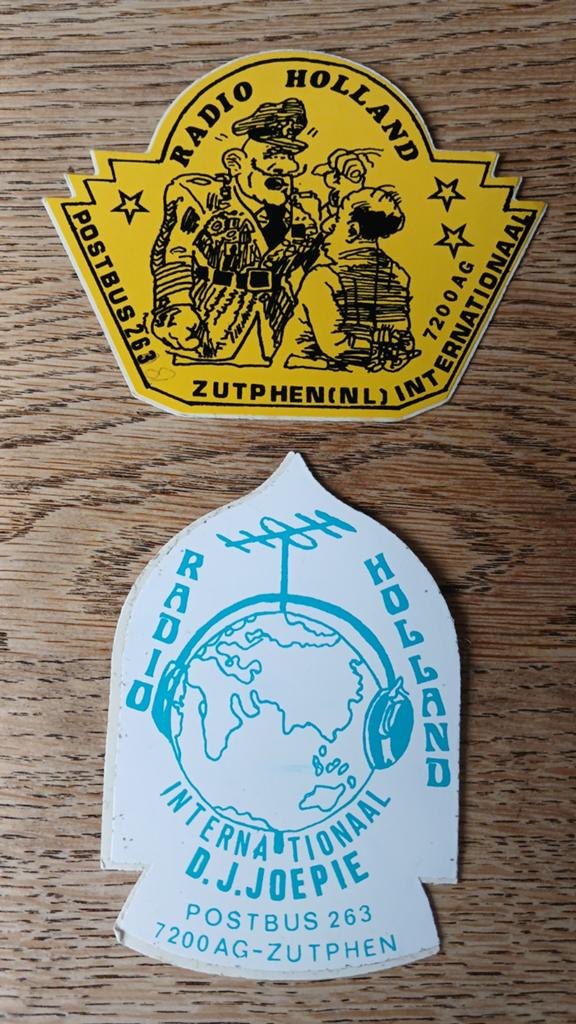 Stickers piraat amateurzender Radio Holland, ZUTPHEN, Ophalen of Verzenden, Zo goed als nieuw
