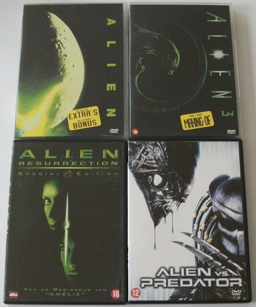 Dvd *** ALIEN *** 4 stuks, Boxset, Ophalen of Verzenden, Zo goed als nieuw, Science Fiction