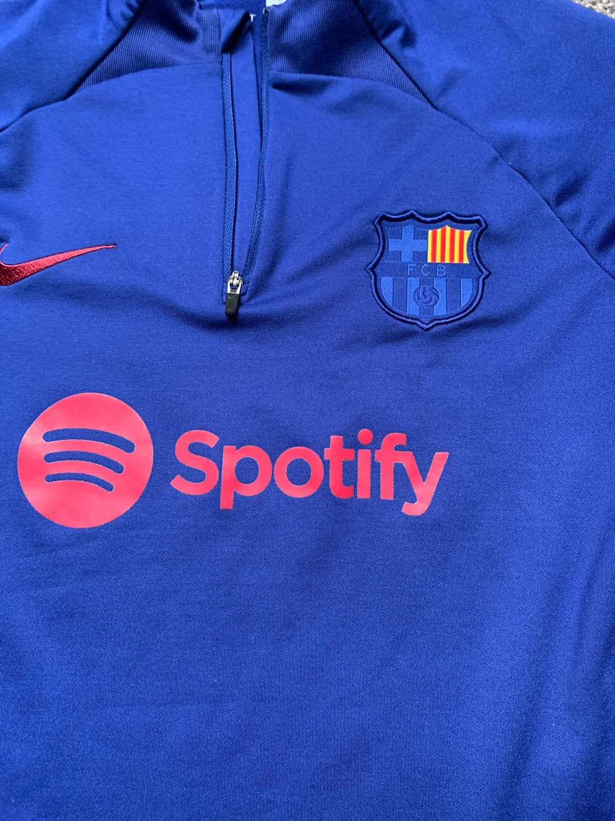 Barcelona Trainingspak Blauw Maat 158-170 (Nike Dri-Fit), Ophalen of Verzenden, Zo goed als nieuw, Jongen of Meisje