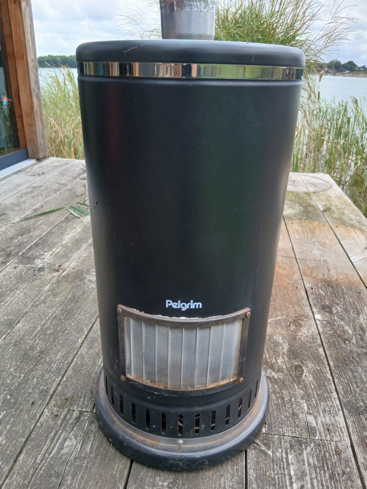 Pelgrim Bambino Gaskachel - Zwart, Vrijstaand, Ophalen, Gebruikt, Gas, Vrijstaand