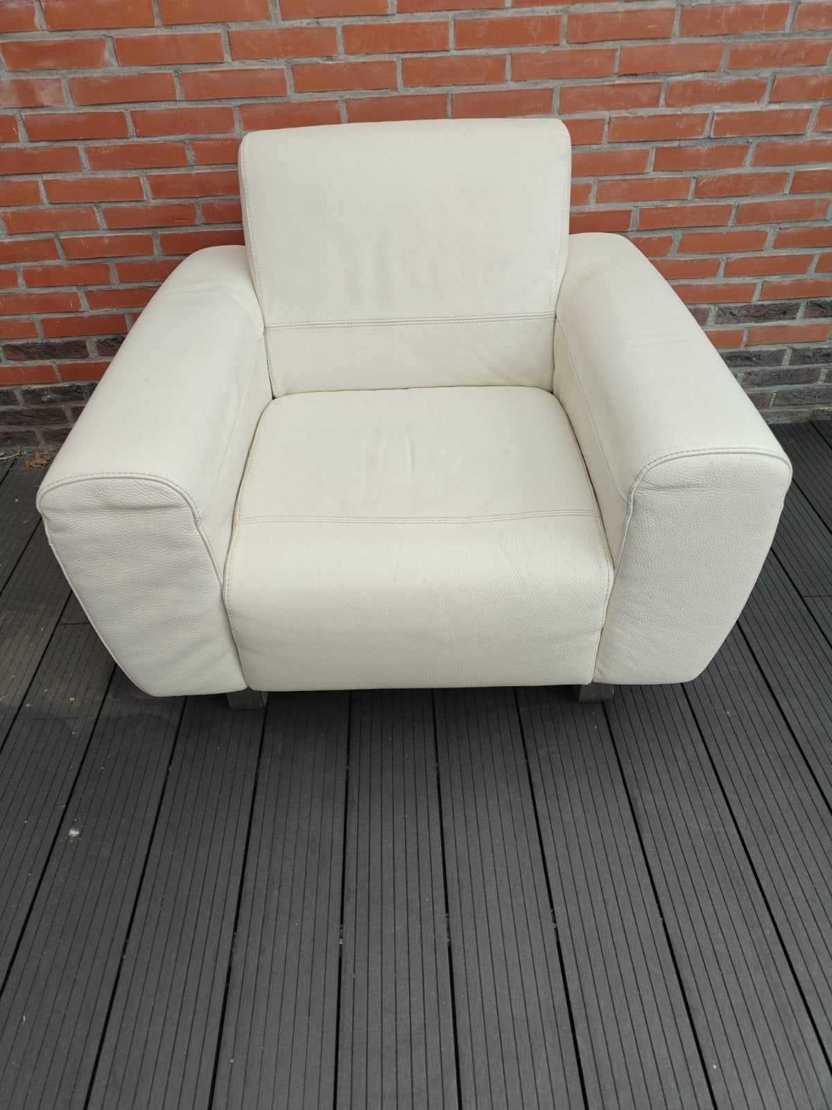 mooie leren fauteuil., Huis en Inrichting, Banken | Sofa's en Chaises Longues, Ophalen, 75 tot 100 cm, Eenpersoons, Minder dan 150 cm