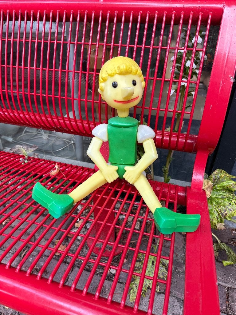 Pinokkio figuur plastic Duitsland jaren 60-70, Ophalen of Verzenden, Gebruikt