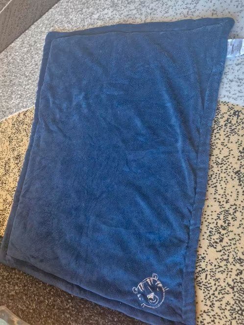 Boxkleed 2 kanten met tijgers en wit met blauw, Kinderen en Baby's, Onbekend, Ophalen of Verzenden, Zo goed als nieuw, Ergee