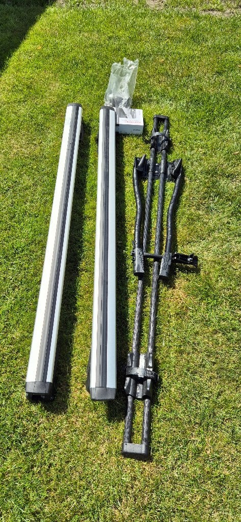 Dakdragers HAPRO AERO 125 ALU 3, en fietsendrager., Auto diversen, Dakdragers, Ophalen, Zo goed als nieuw