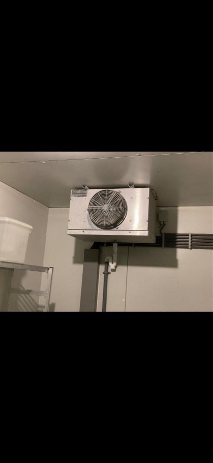 Professionele Wandairco / Koelunit voor Koelcel, Witgoed en Apparatuur, Airco's, Gebruikt, Wandairco, 100 m³ of groter, 3 snelheden of meer