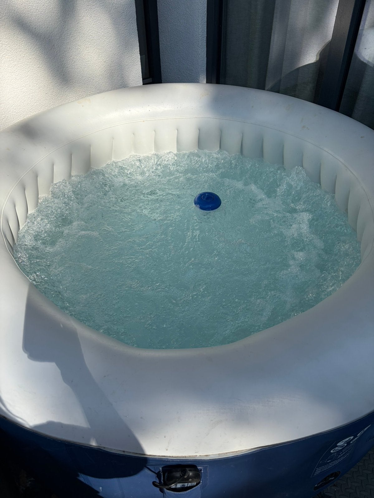 MSpa Lite opblaasbare jacuzzi 4-persoons, Ophalen, Gebruikt, Afdekzeil, Opblaasbaar