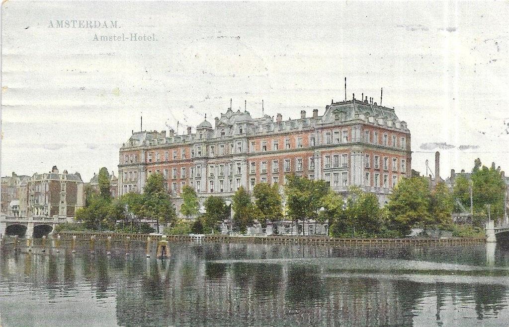 AK Amsterdam - Amstel Hotel, Verzamelen, Verzenden, Voor 1920, Gelopen, Noord-Holland