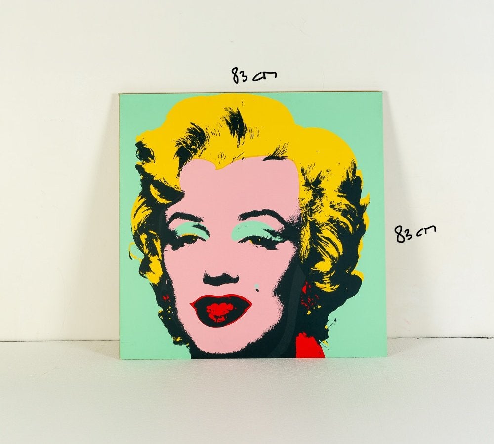 Marilyn Monroe zeefdruk (83  83 cm), naar Andy Warhol, Ophalen, Portret en Figuren, Zeefdruk