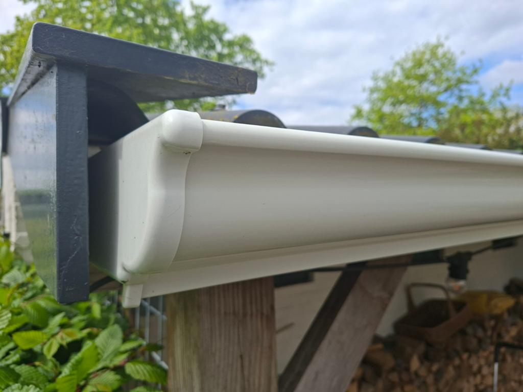 Dakgoten kunststof wit, Doe-het-zelf en Verbouw, Buizen en Afvoer, Ophalen, Pvc, Minder dan 20 mm, Dakgoot