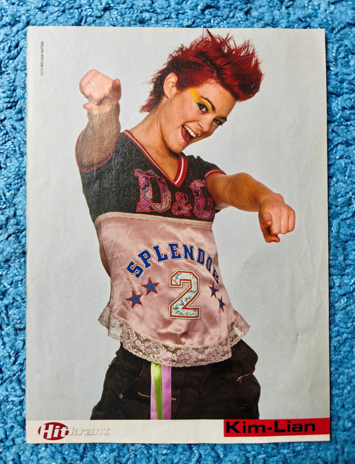 Kim-Lian van der Meij poster hitkrant vintage, Verzamelen, Posters, Ophalen of Verzenden, Nieuw, A4 of kleiner, Rechthoekig Staand