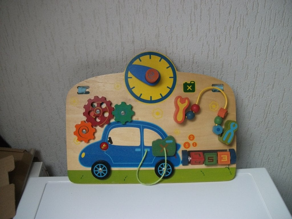 Activiteitenbord auto voor in de box, Ophalen of Verzenden, Gebruikt