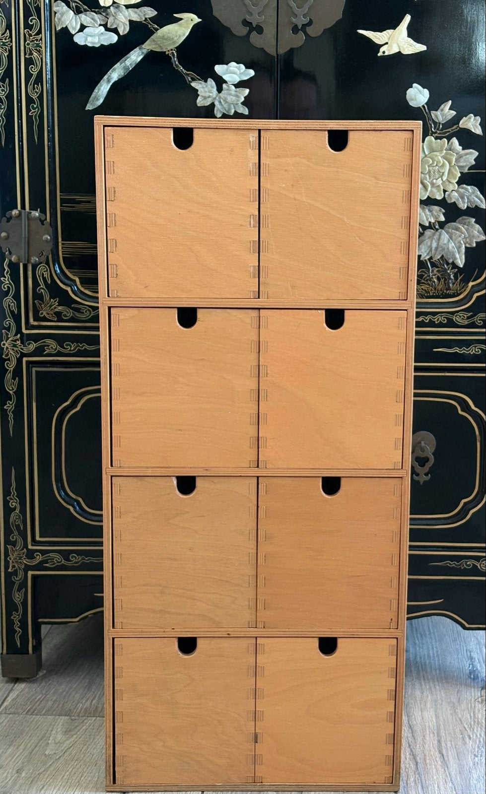 Vintage IKEA Moppe ladekastje 8 laden, hout 68x30.5x20.5cm, Minder dan 50 cm, Gebruikt, 5 laden of meer, Ophalen of Verzenden