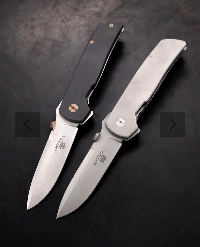 Fox Knives Robert Terzuola OG Gangster - Micarta & Titanium, Verzamelen, Ophalen, Overige soorten, Nederland, Mes of Dolk