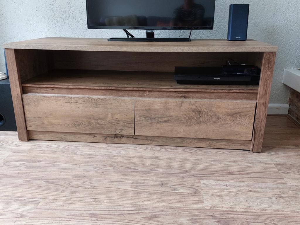 Tv-kast 130 eiken, Huis en Inrichting, Ophalen, 100 tot 150 cm, Zo goed als nieuw, Minder dan 100 cm