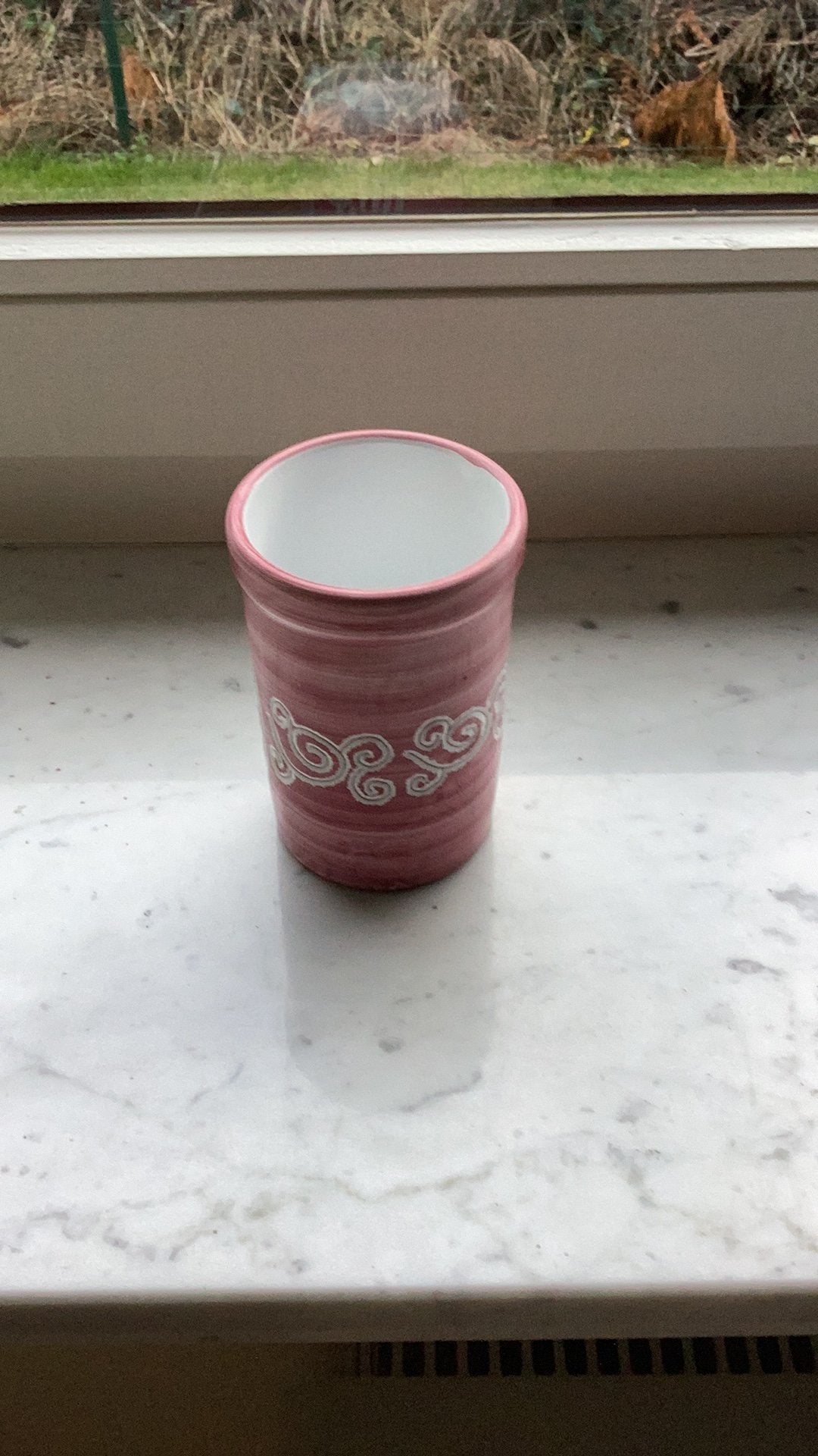 Vaasje roze, Verzenden, Inclusief decoratie, Nieuw, 11 cm