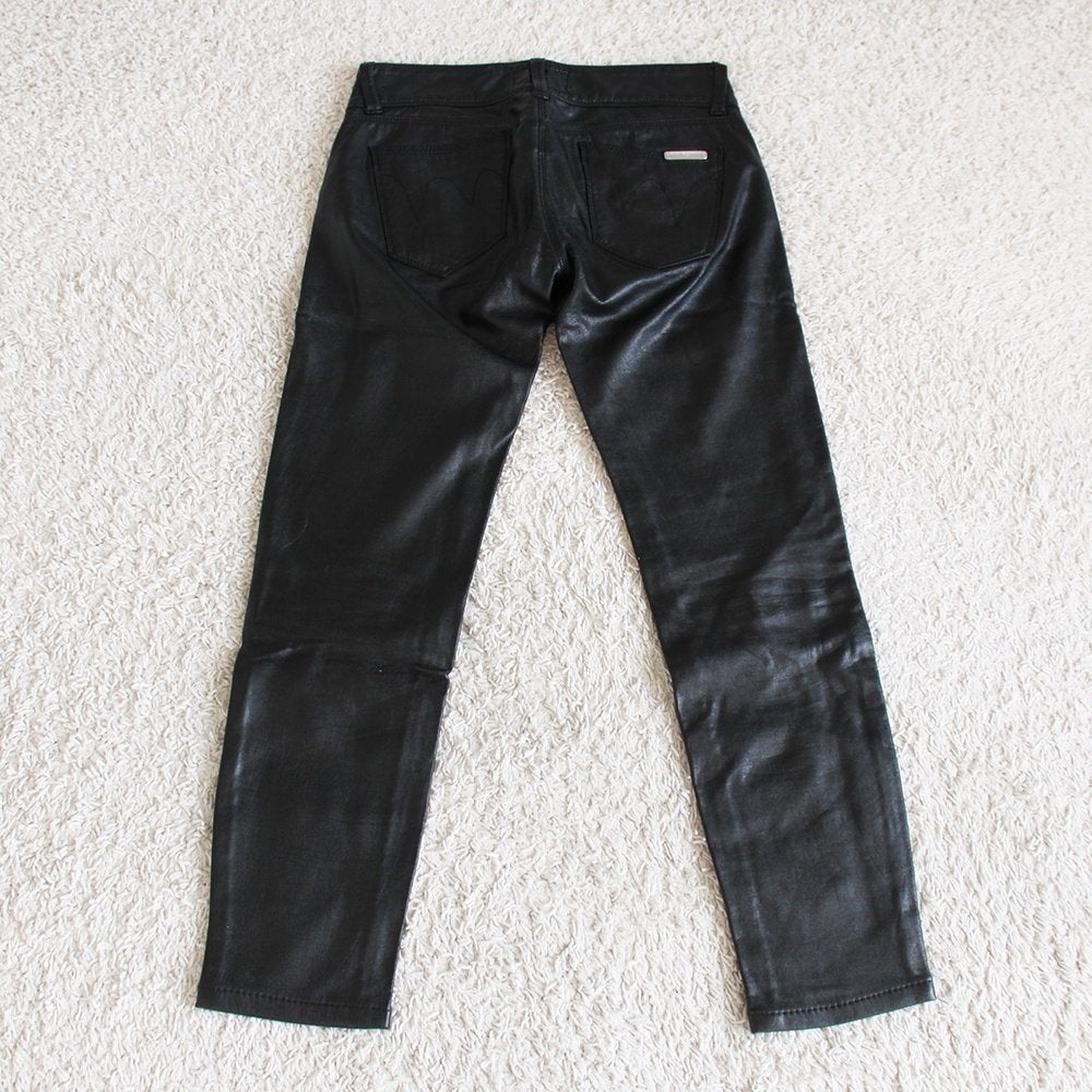 Leather Look MET Injeans Broek (Maat 26/XS) - 79 € 35,-, Zwart, Ophalen of Verzenden, Zo goed als nieuw, MET Injeans