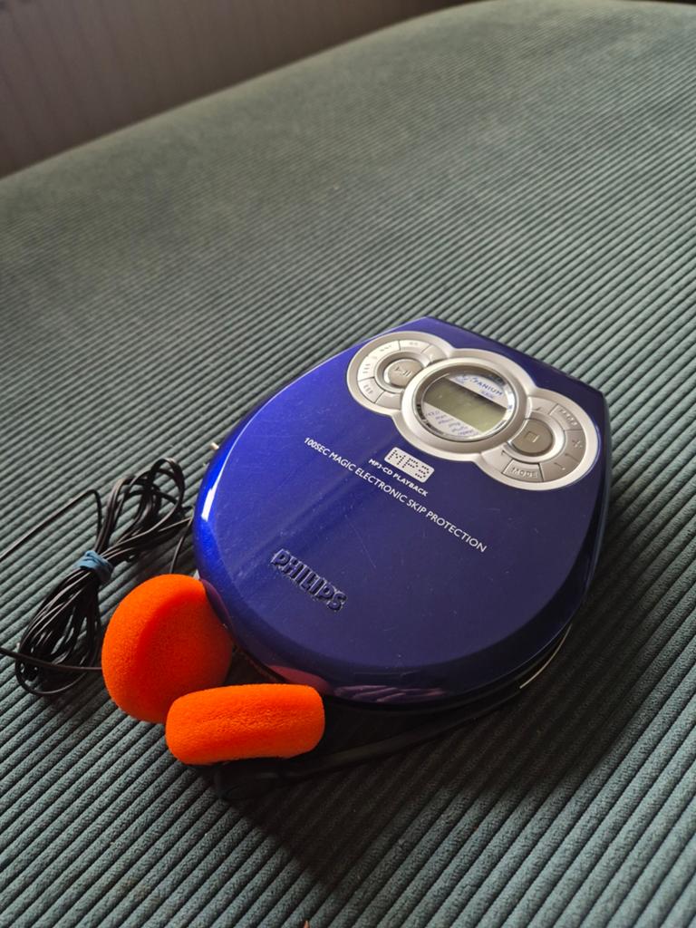 Philips EXP20002 CD Speler Discman + Vintage Hoofdtelefoon, Audio, Tv en Foto, Cd-spelers, Ophalen of Verzenden, Gebruikt, Philips
